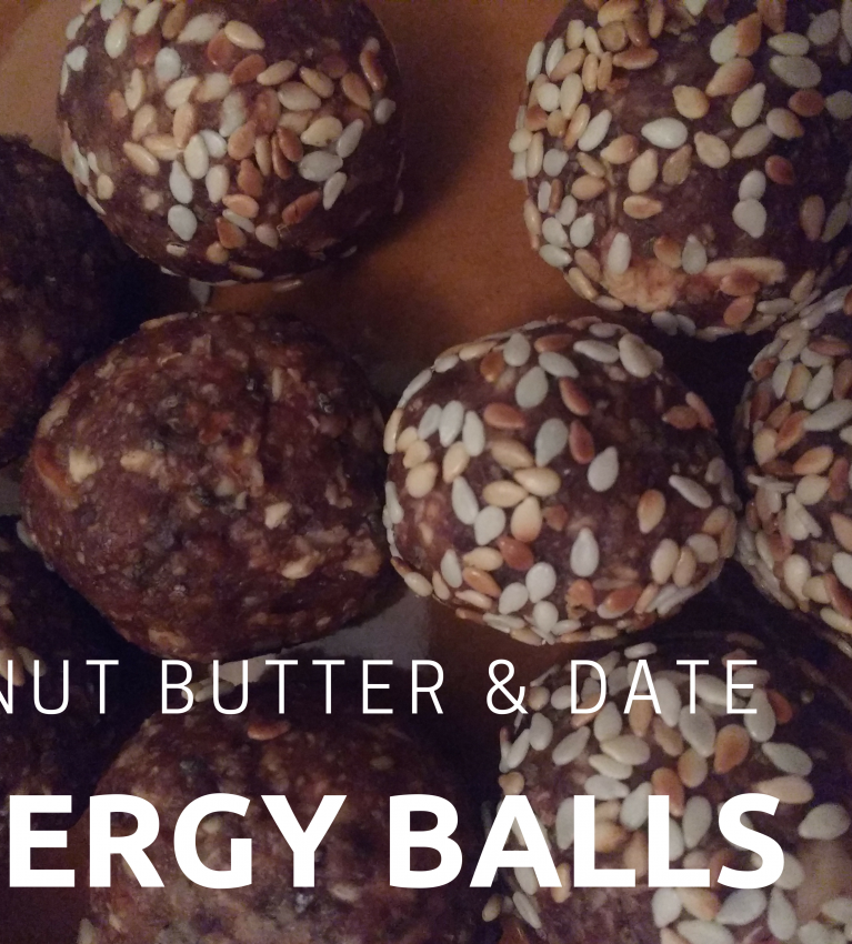 A quick, easy recipe for vegan date, peanut butter and oat energy balls