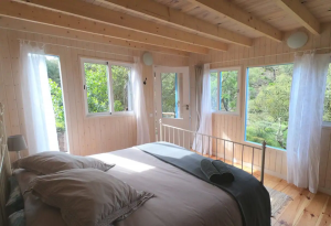 Double bedroom with nice woodland views